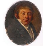 Unsigned, attributed  to Jean Van Acker on the back (attribution of the time), miniature portrait,
