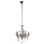 A Venetian chandelier, H 48,5 - Diameter 43 cm