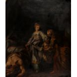 No signature, Judith and Holofernes, oil on canvas, 18thC, 86,7 x 104 cm (different restorations)