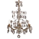 A charming crystal chandelier, H about 85 - Diamter about 60 cm