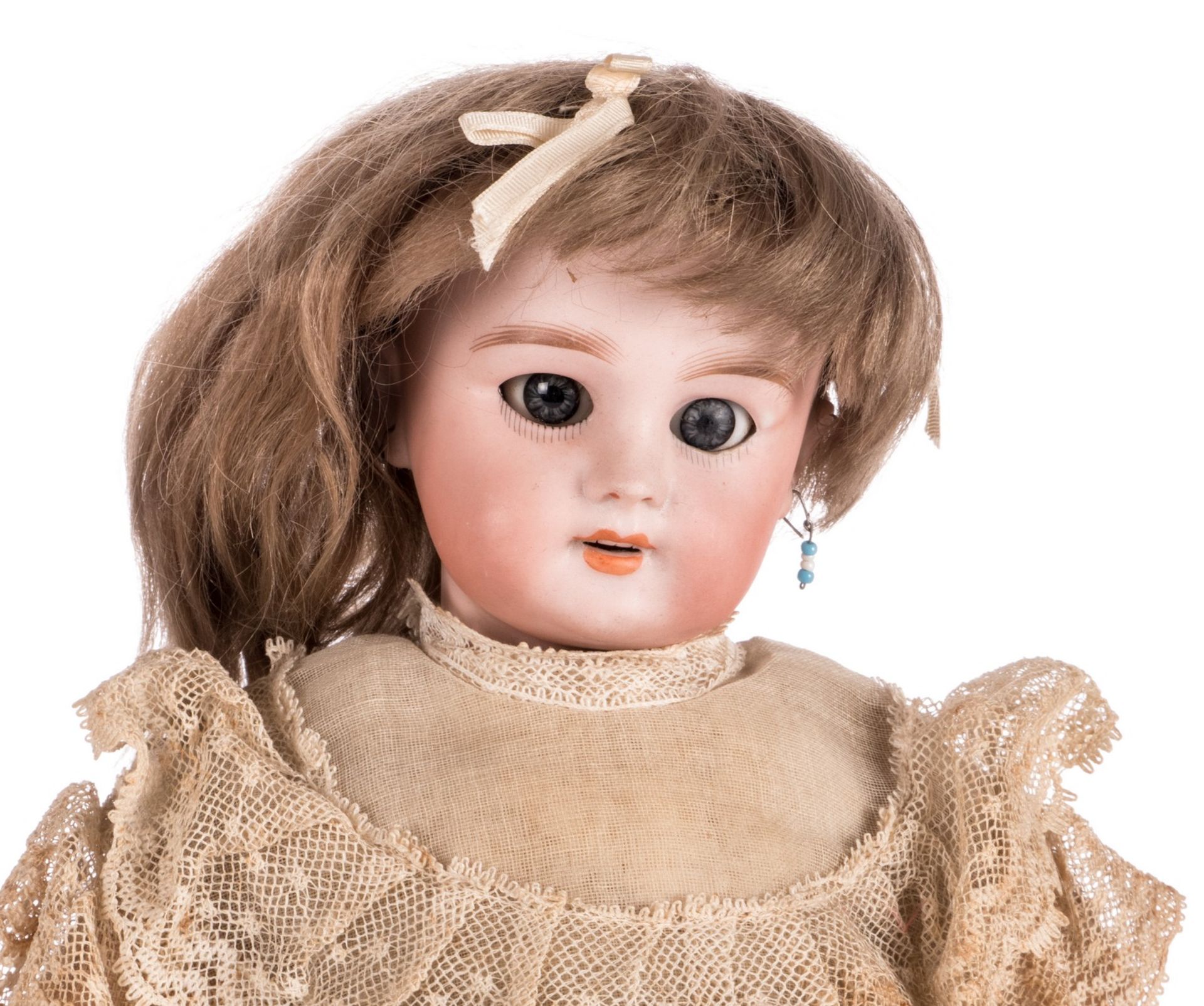 Three dolls: 'Bébé ideal', Armand Marseille 1894, with original clothing and box, about 1900; - Image 7 of 10