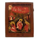 An East European icon depicting the resurrection, ex. lot 142 icon auction Garnier (1976), 19thC, 41