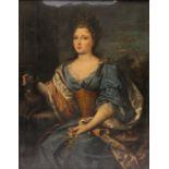 Unsigned, a portrait of a lady, oil on canvas, 18thC, possibly French, 92 x 120 cm