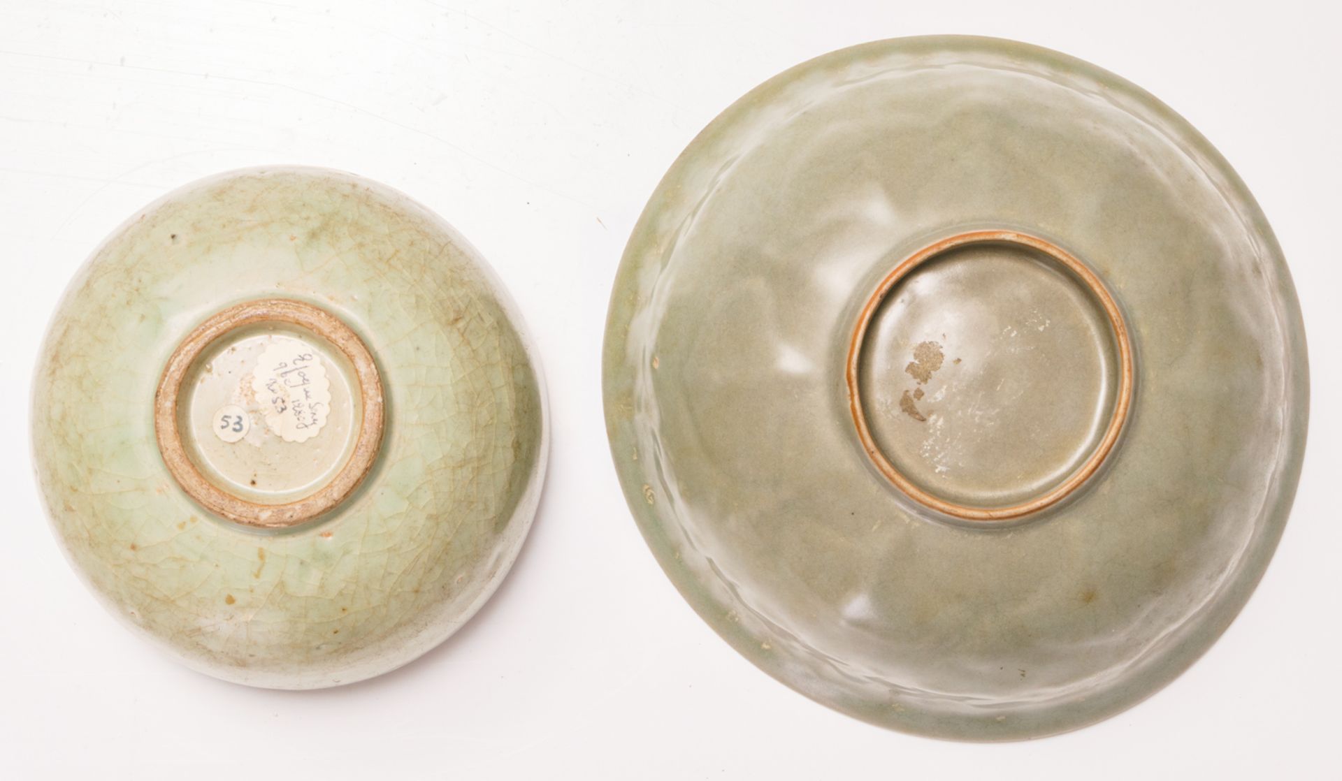 A various Chinese celadon and flambé glazed vases and bowls, some marked; added a Chinese - Bild 22 aus 34