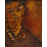 Van Hecke W., a portrait of a boy, oil on paper, dated 1942, 29 x 33 cm