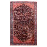 A large Oriental rug with floral motifs and flower branches, wool on cotton, 360 x 583,5 cm