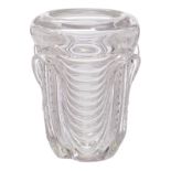 A 60s VSL pièce unique crystal vase, H 24,5 cm