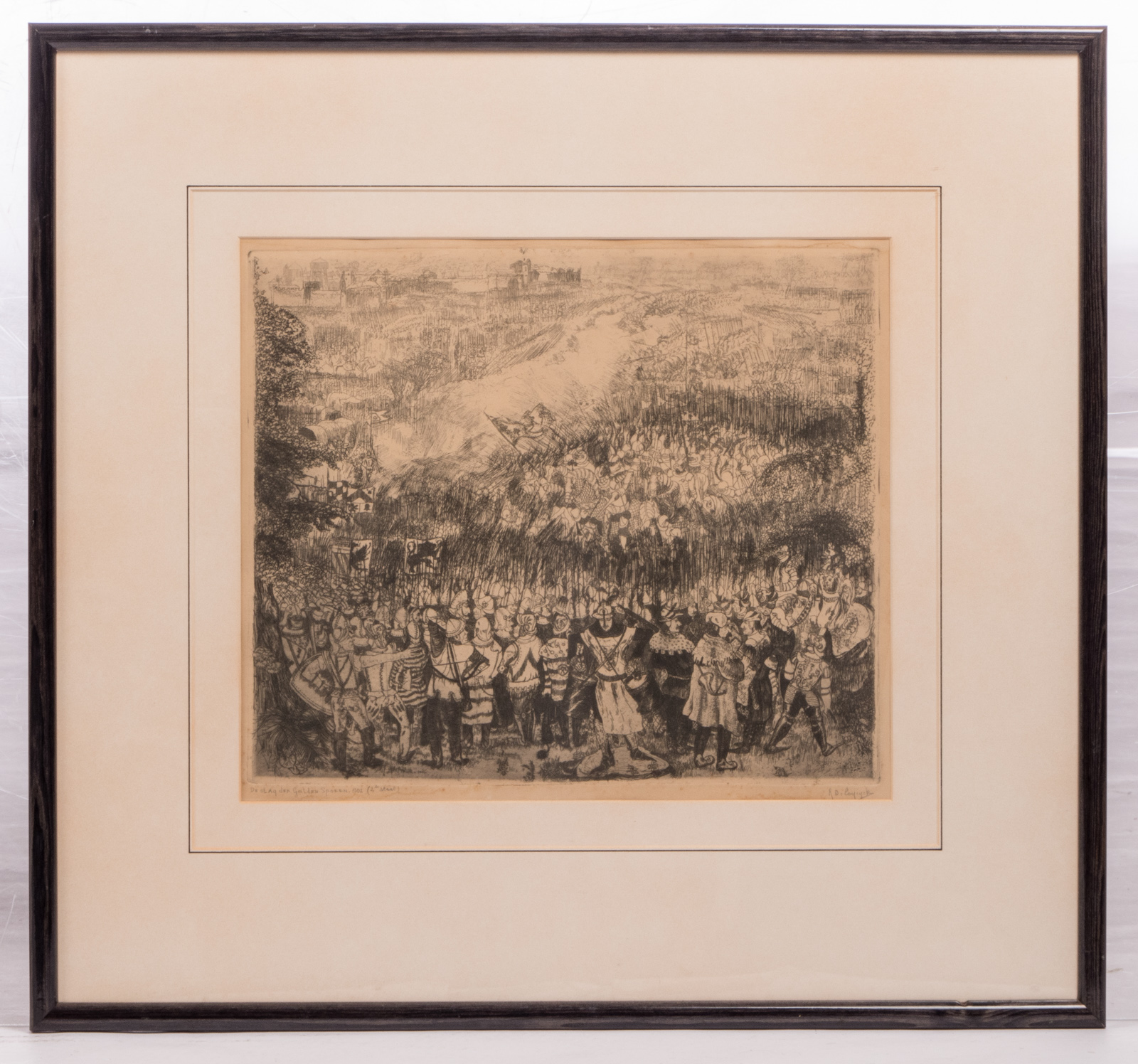 Brangwyn F., an animated scene on an industrial site, etching, 294/450, 24,2 x 20,2 cm; added De - Bild 4 aus 10