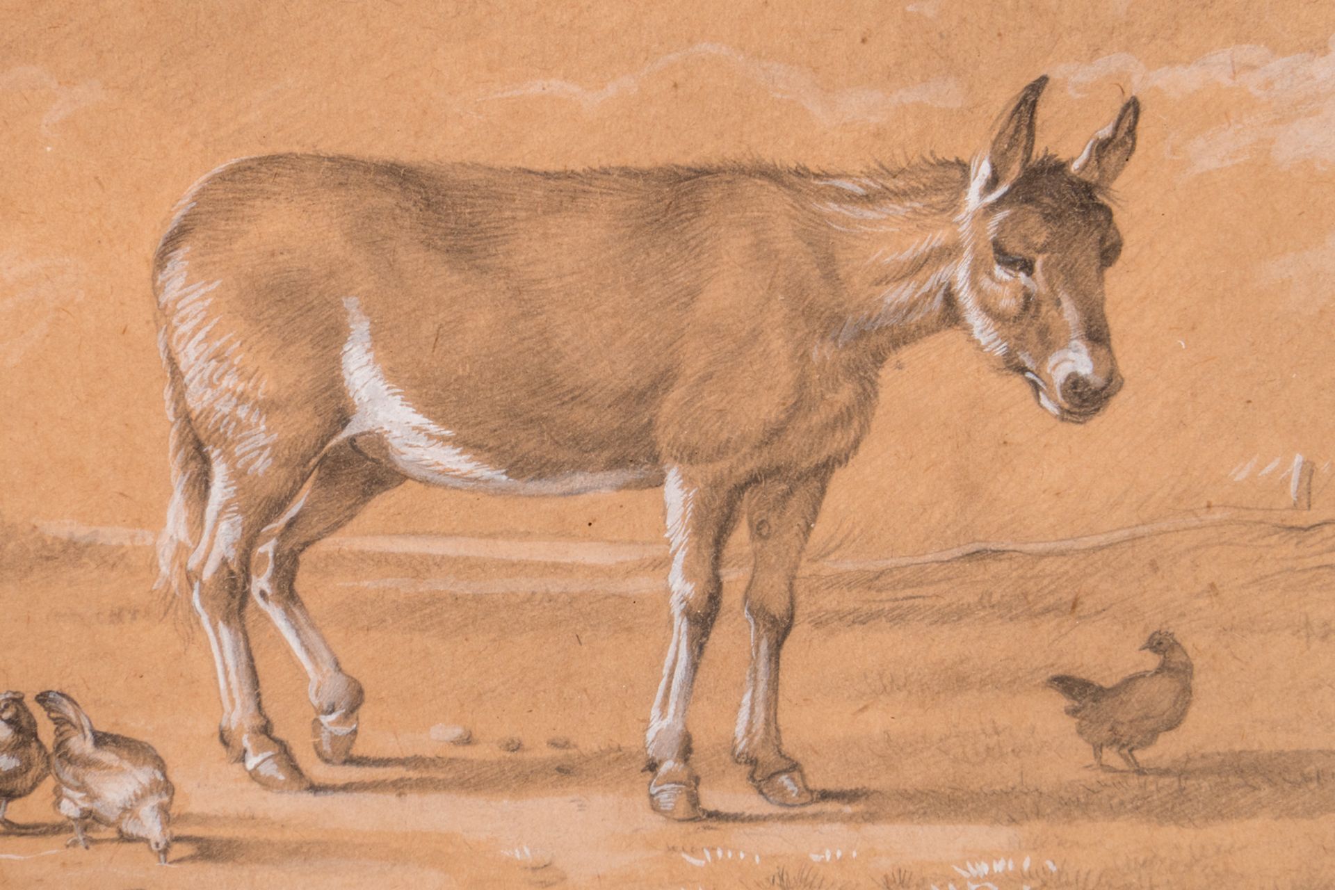 Verboeckhoven E., two animal studies, pencil on paper heightened with gouache, dated 1859 and - Bild 6 aus 7