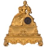 A gilt bronze mantle clock, marked 'Douillon', presumably French, about 1830, serial number 2238,