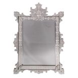 A Venetian mirror, H 112 - W 79 cm