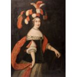 Unsigned, a portrait of a lady, oil on canvas, late 17thC, 99 x 136 cm