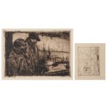 Jespers F., the holiday, etching, 26/30, signed inside and outside the plate, 7,5 x 10 cm; added Van