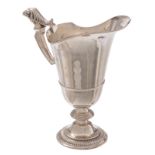 A 19thC French Neoclassical silver so-called 'helmkan', 925/000, (maker's mark DAM), H 25 cm - Total