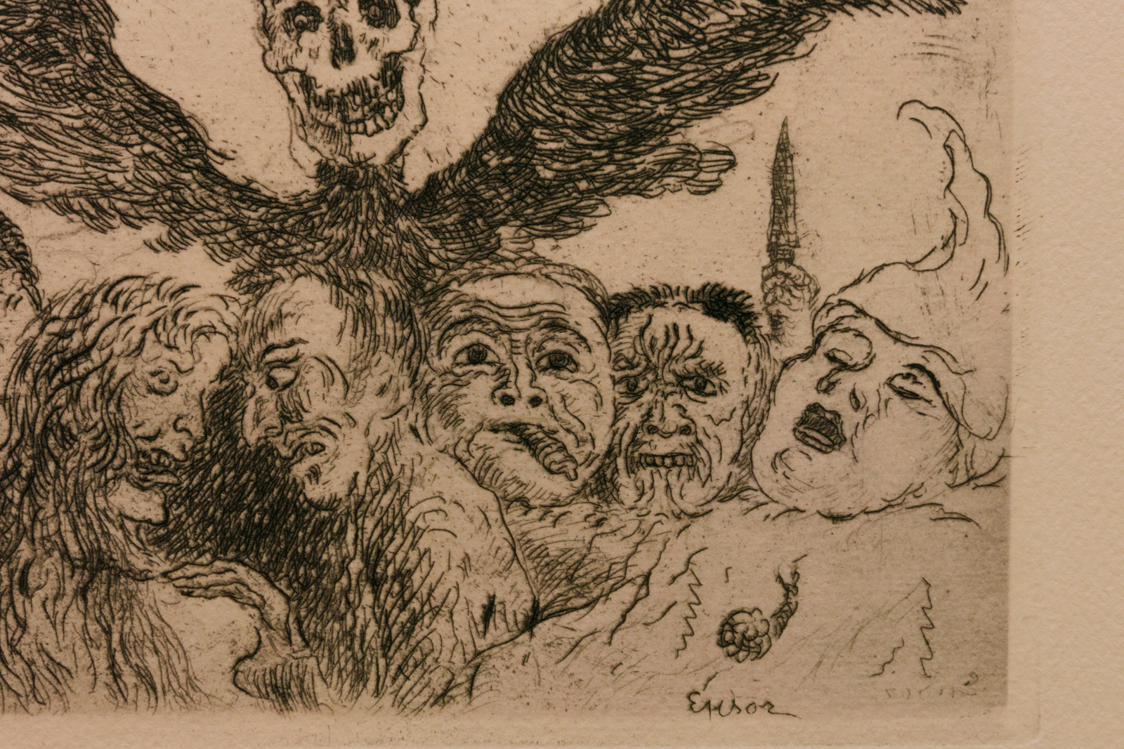 Ensor J., 'De Zeven Hoofdzonden' (the seven deadly sins), etching, signed inside the plate, 9 x 14 - Bild 7 aus 7