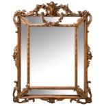 A large wall mirror, 94 x 123 cm