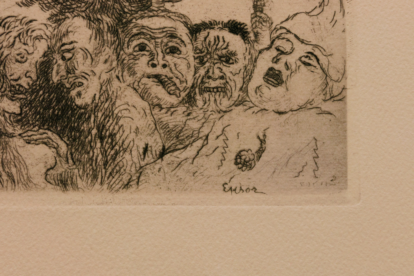 Ensor J., 'De Zeven Hoofdzonden' (the seven deadly sins), etching, signed inside the plate, 9 x 14 - Bild 6 aus 7