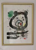 Joan MIRO (1893-1983), aus "Derriere le Miroir" 1965, no. 151-152, pg 28. Farblithographie auf