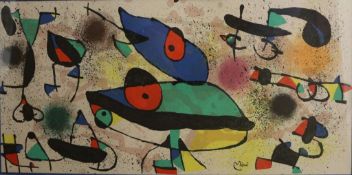 Joan MIRO (1893 Barcelona-1983 Palma), Maler, Grafiker und Bilkdhauer. Farblithographie, in der