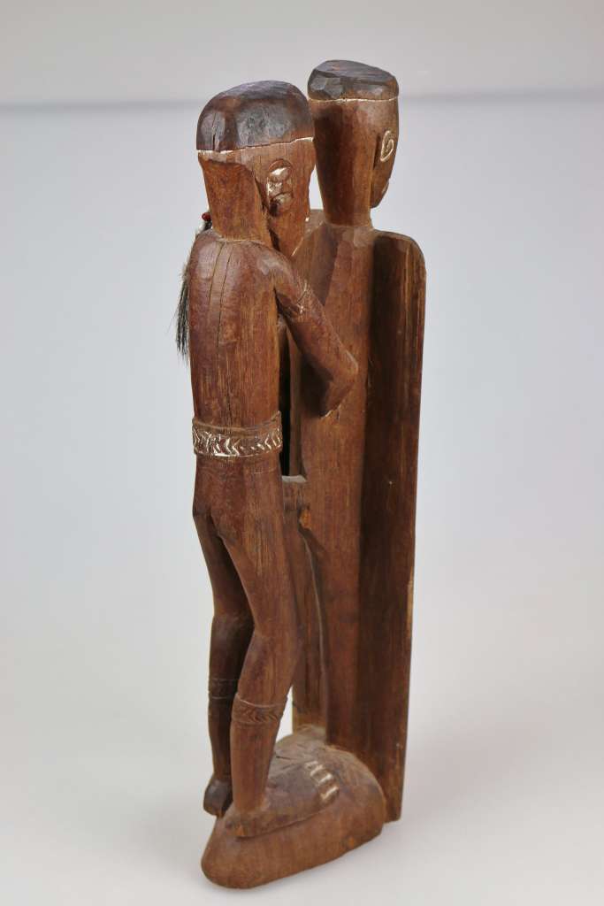 Holzskulptur, Neu- Guynea, 20. Jh., partiell gefaßt. H. 64 cm. - Image 3 of 3