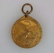 Kaiserreich, China-Denkmünze für Kämpfer 1901 ohne Band. Runde Medaille aus Bronze. -