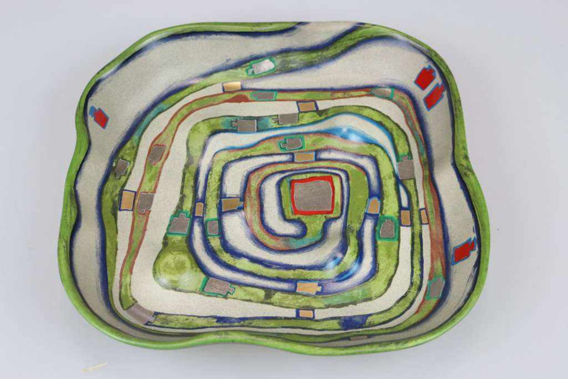 Friedensreich Hundertwasser (1928-2000),Spiralental 1983. Steingut, farbig gefasst [...] - Bild 5 aus 6