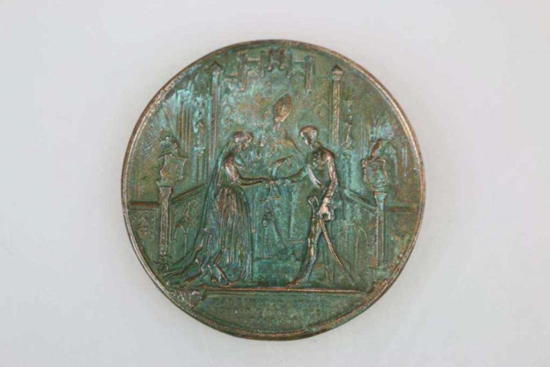 ÖSTERREICH - HABSBURG, Bronze-Medaille 1854 anlässlich der Hochzeit Franz Josef I. [...] - Bild 3 aus 4