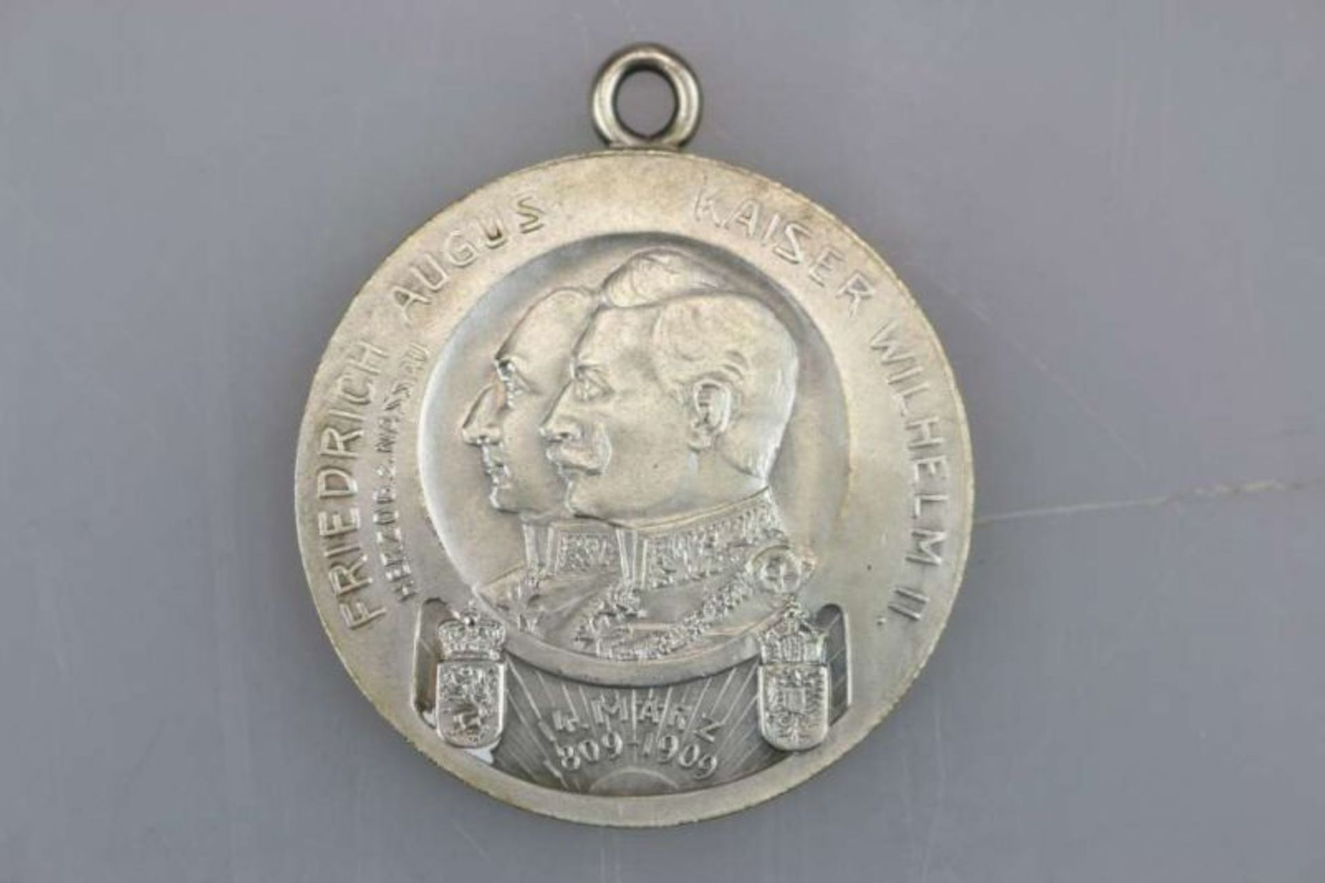 Nassau, Erinnerungs-Medaille 1909, anlässlich der 100-Jahrfeier des 1. Nassauischen [...] - Bild 2 aus 4