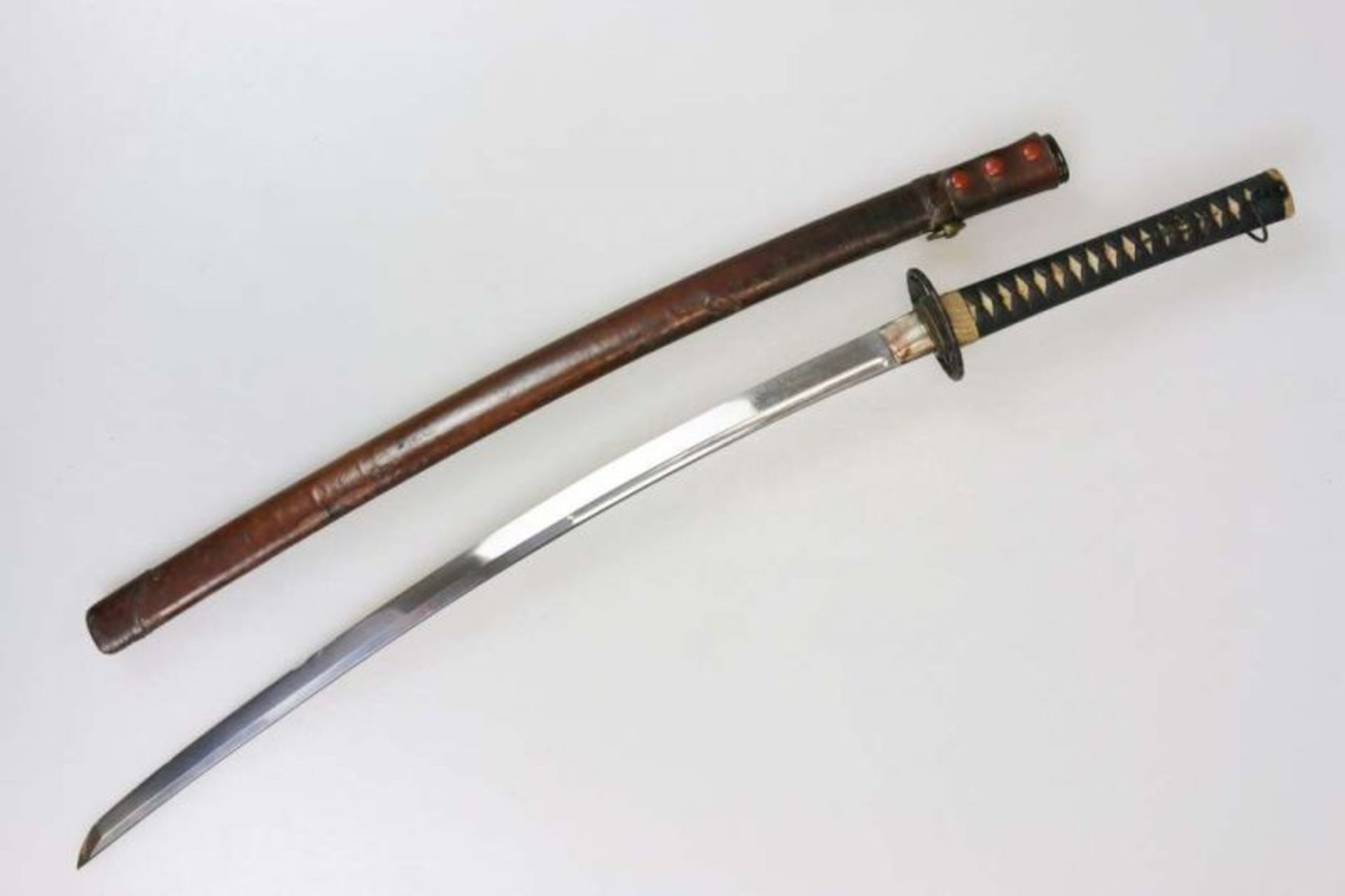 KATANA, Japan, mumei(unsigniert). Die Klinge: Shinogi-zukuri, koshi-zori, schlechte [...] - Bild 8 aus 22