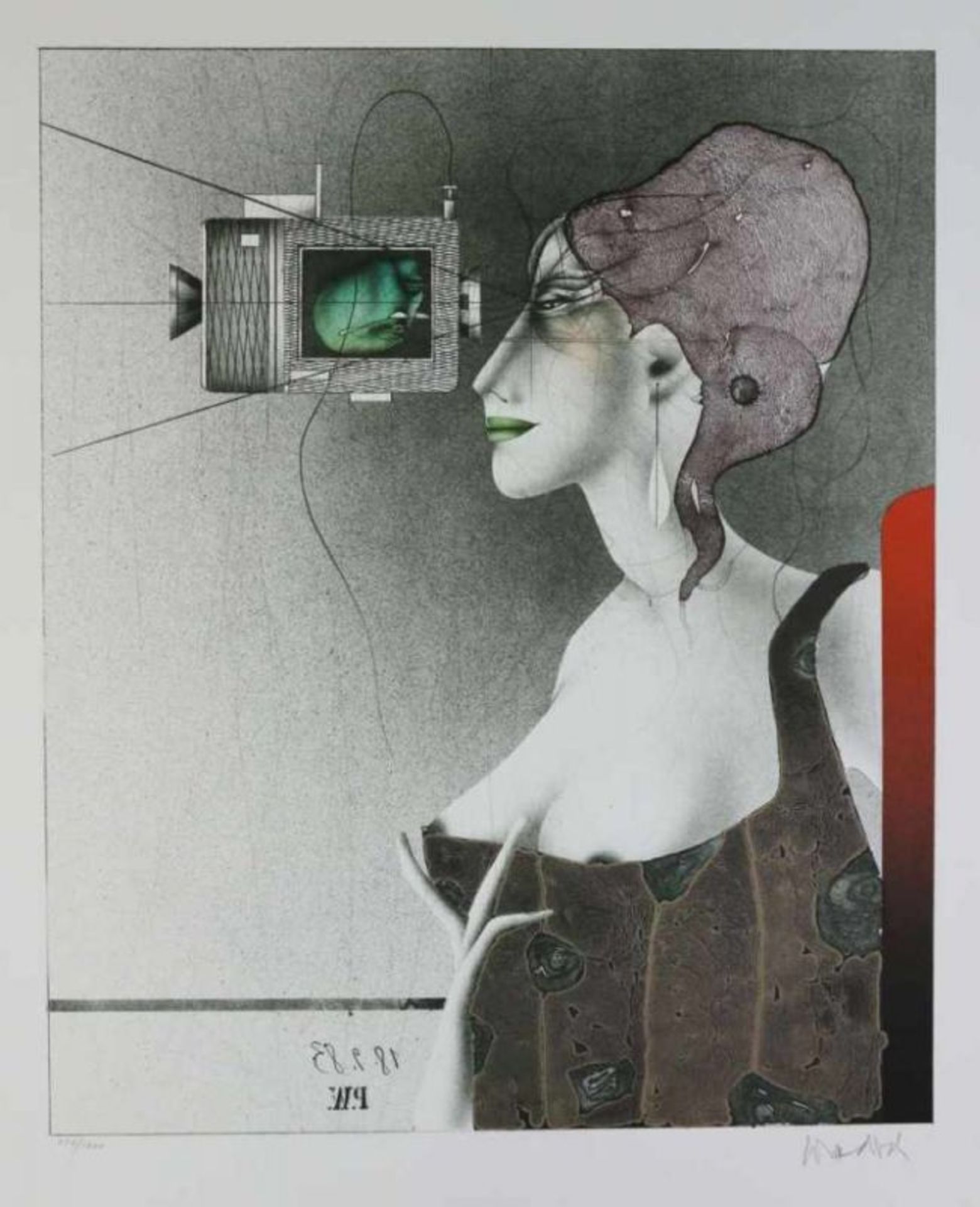 Paul Wunderlich, Lithographien IV, Edition Volker Huber Frankfurt 1983, drei Blatt [...] - Bild 4 aus 8