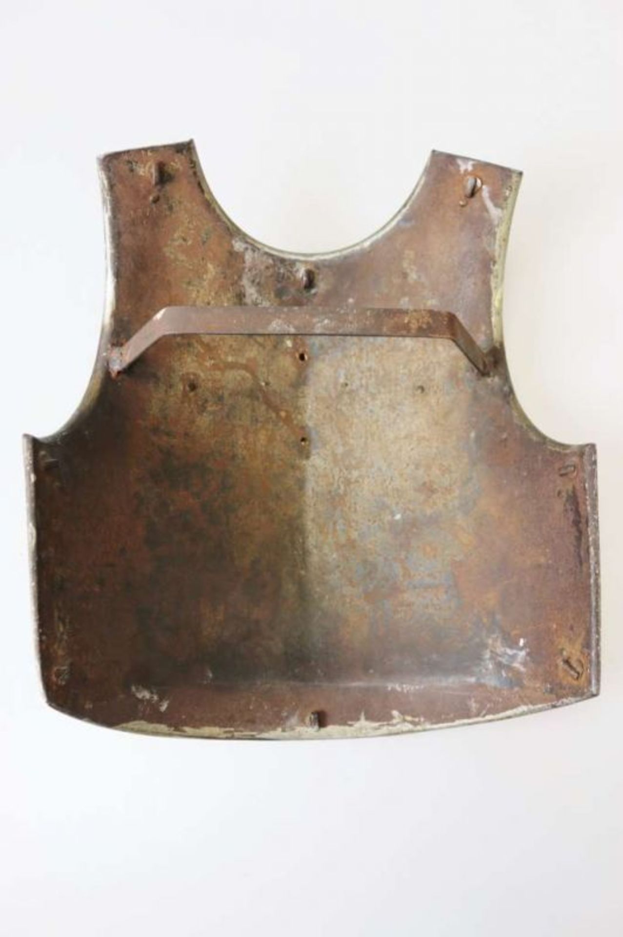 Frankreich, Kürass-Brust, Modell 1825, Stahl mit Messingplatte. Auf der Brust [...] - Image 4 of 8