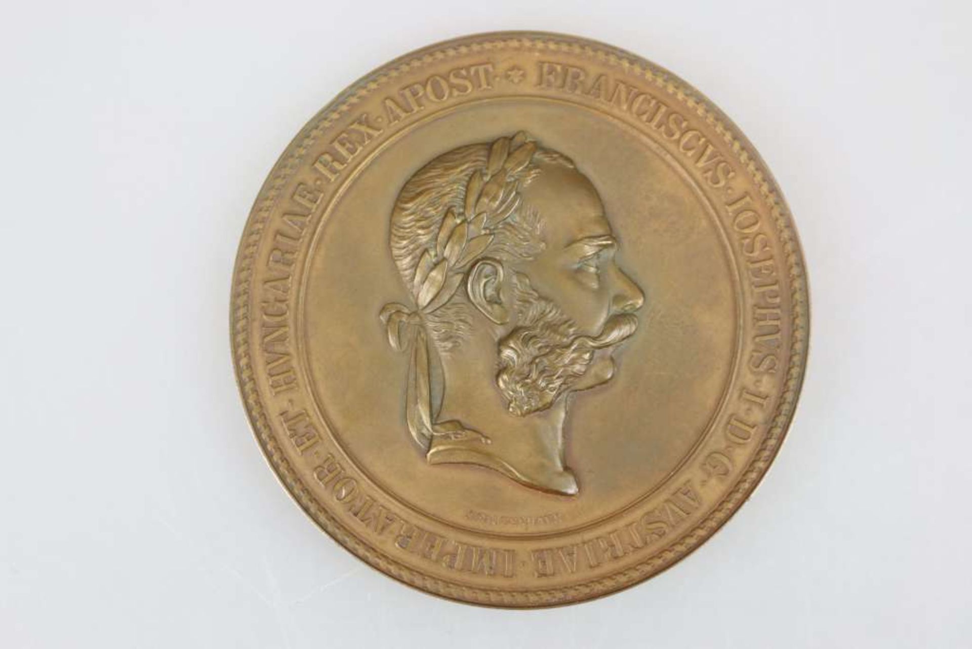 ÖSTERREICH - HABSBURG, Franz Joseph 1848-1916. Bronze-Medaille 1869, Entwurf: J. [...]