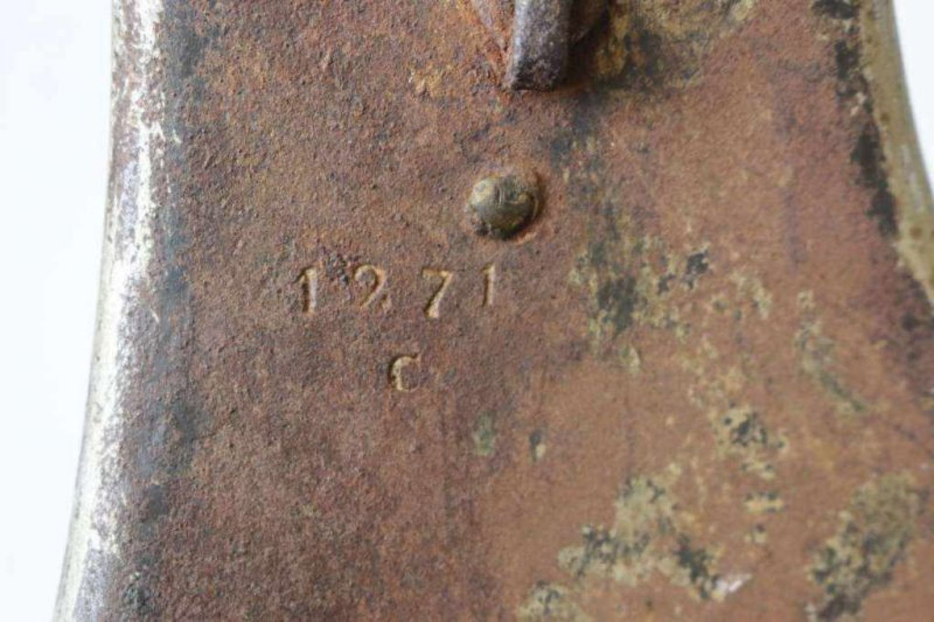 Frankreich, Kürass-Brust, Modell 1825, Stahl mit Messingplatte. Auf der Brust [...] - Bild 5 aus 8