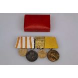Ordenschnalle Preussen 1870/71 mit 10 Auszeichnungen: Kriegsdenkmünze für Kämpfer [...]