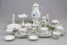 Meissen Kaffeeservice 20.Jh. Für 6 Pers.. Form "Neuer Ausschnitt", Dekor "Deutsche [...]