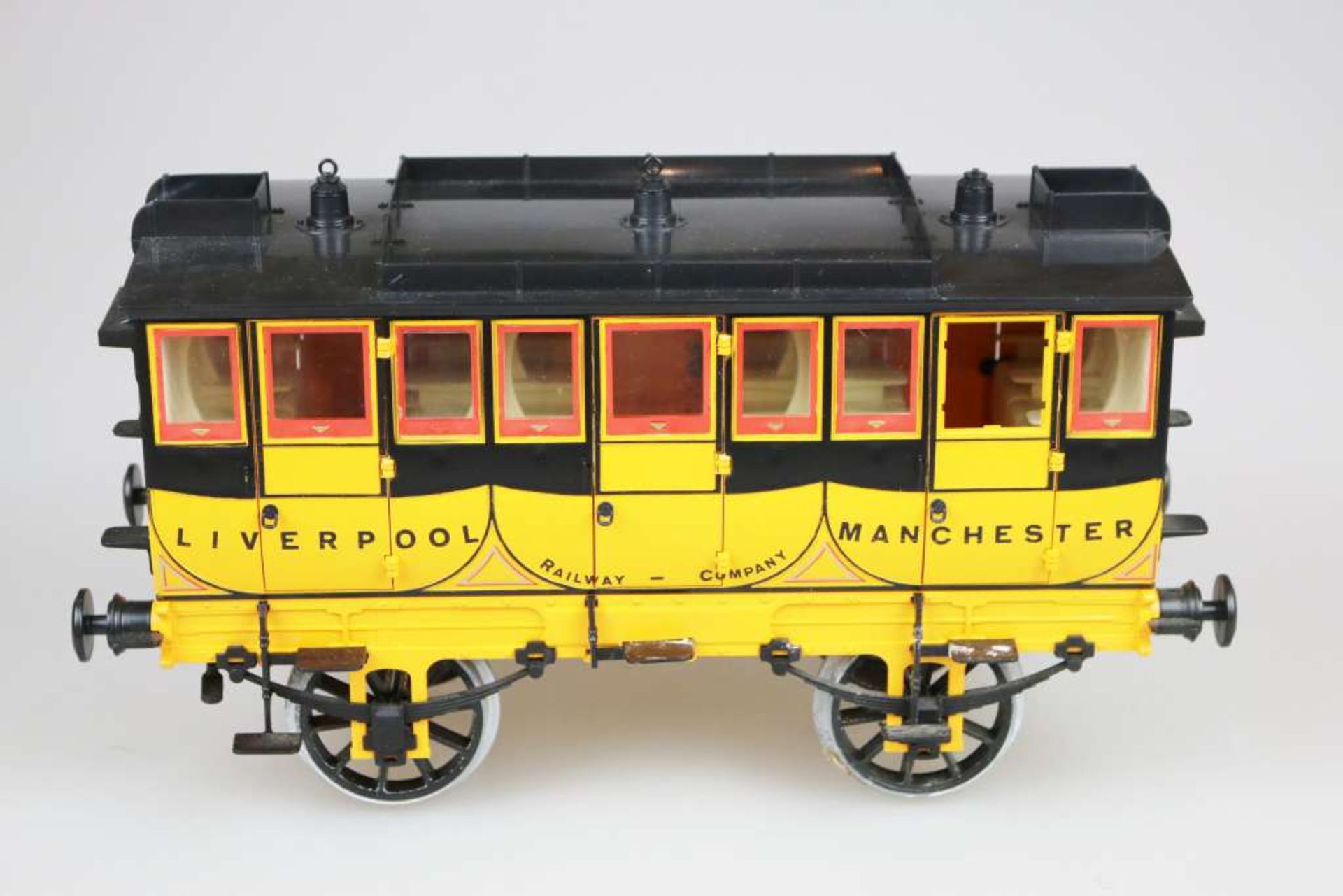 Hornby Stephenson's Rocket Coach G104. Spurweite 3,5 Zoll (89 mm), Länge: 34,5 cm. Guter Zustand,