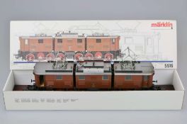 Märklin 5516, Elektrolokomotive EG 589 Deutsche Reichsbahn, Spur 1., braun auf Präsentationsschiene,