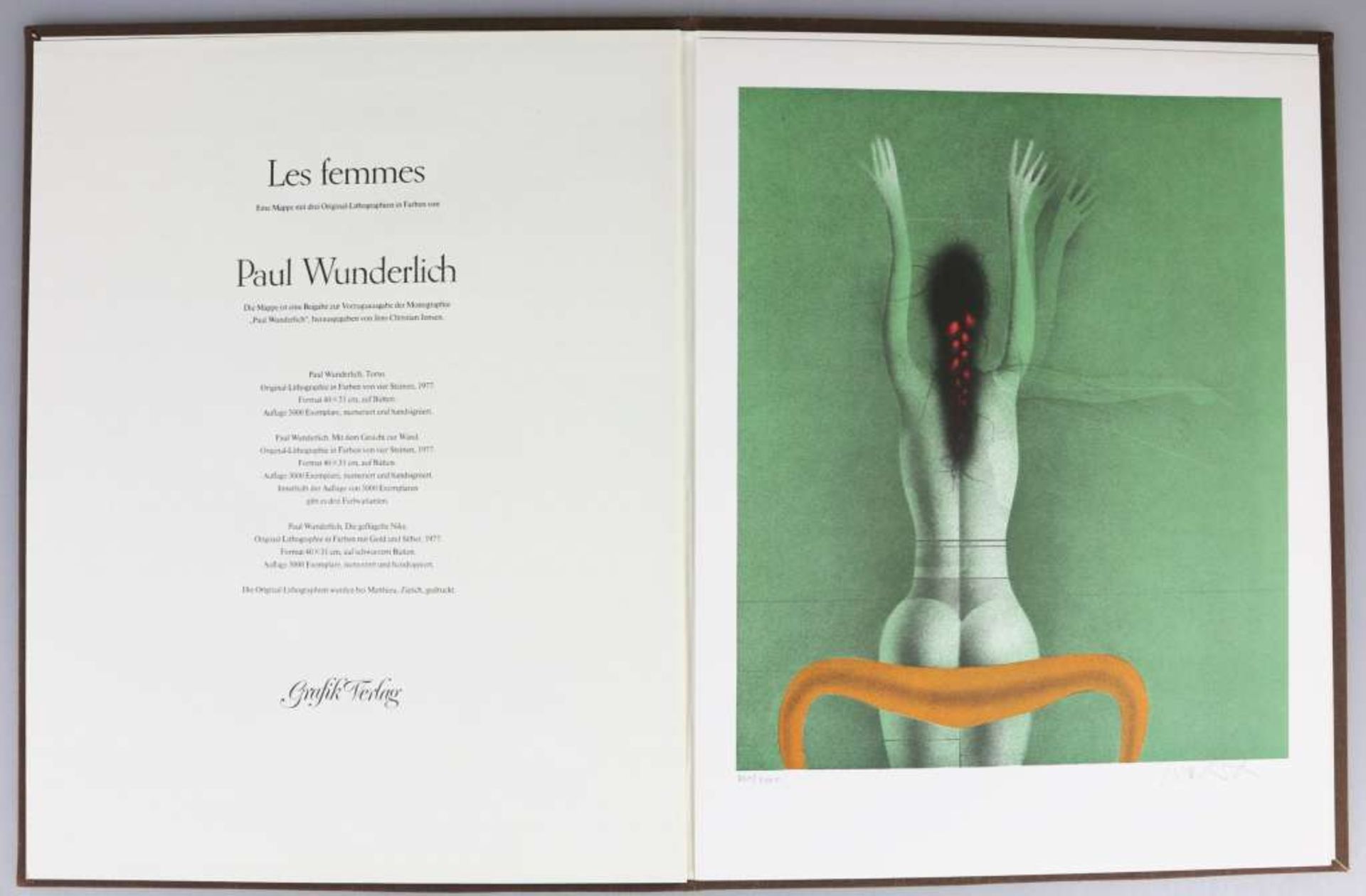 Paul WUNDERLICH (1927-2010), "Les femmes", gesamt drei Blatt Grafik 1977, signiert und Expl. 761/