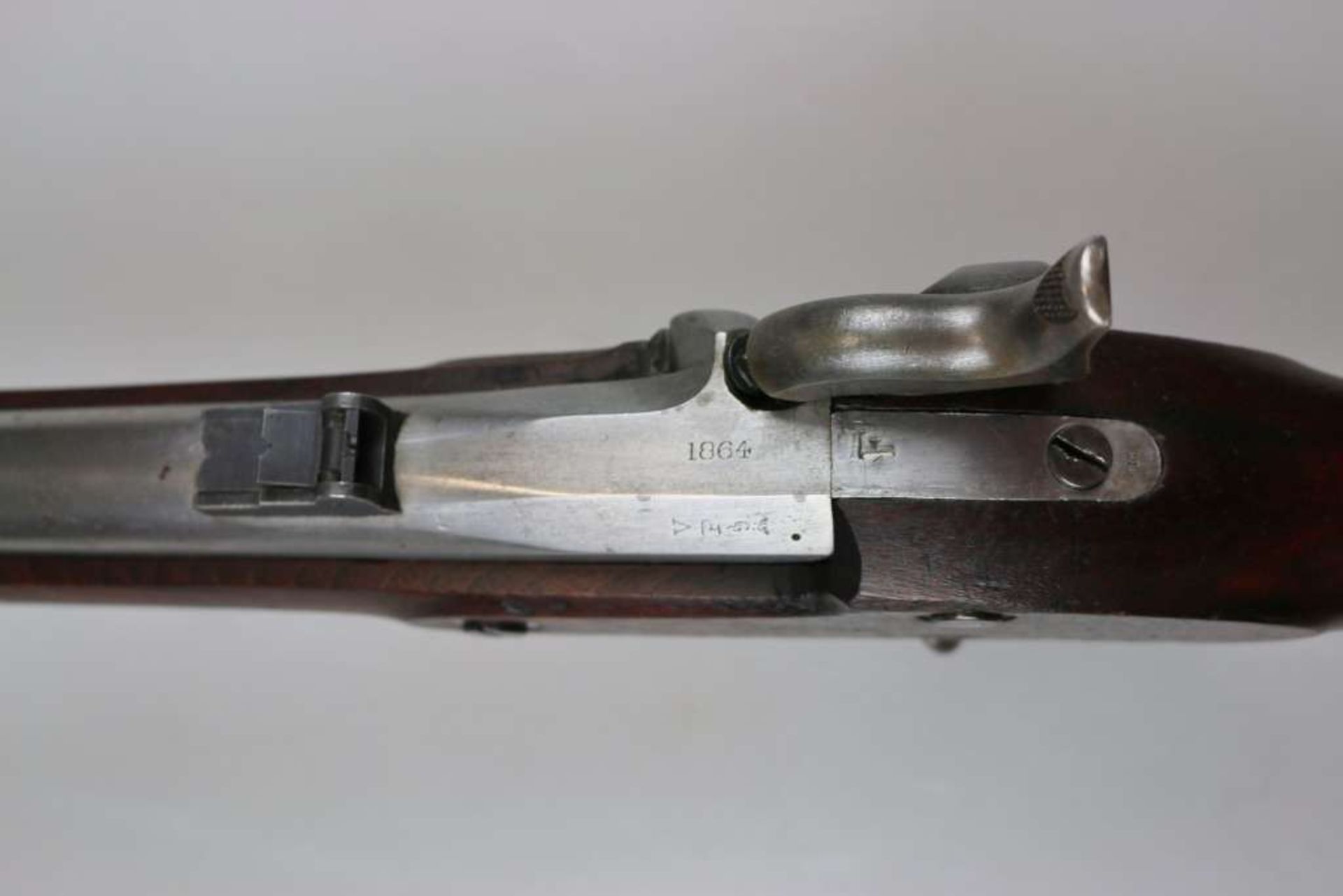 Perkussionsgewehr US-Springfield Modell 1864, Kaliber 58, am Lauf gestempelt "V" und "P" über - Bild 6 aus 7