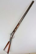 Perkussionsgewehr, Richards, Strand, London. Großkalibriges Gewehr im Kaliber 22 mm. Damastlauf,