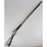 Steinschloßgewehr US-Springfield Modell 1841, Kaliber 69, am Lauf gestempelt "V" und "P" über