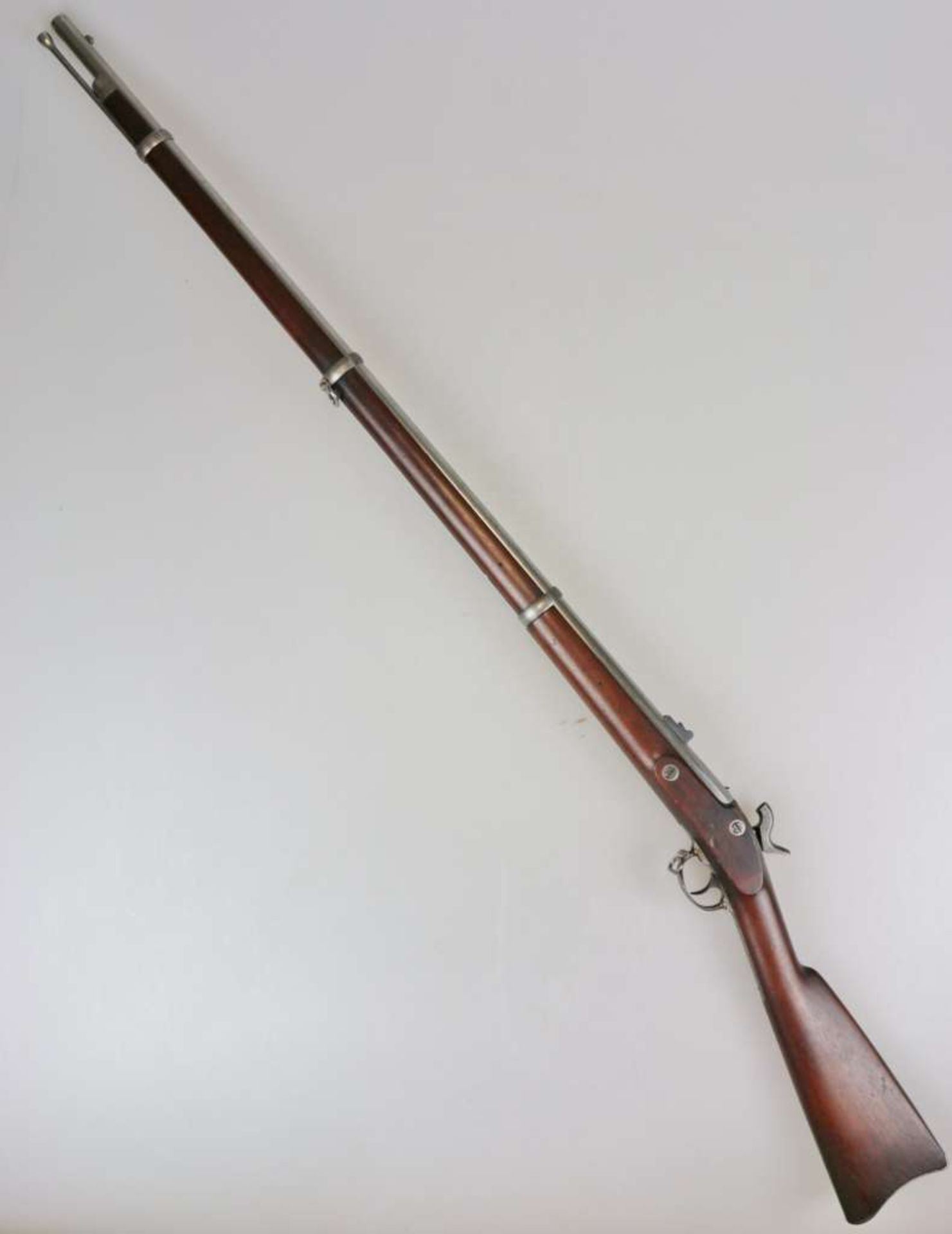 Perkussionsgewehr US-Springfield Modell 1864, Kaliber 58, am Lauf gestempelt "V" und "P" über - Bild 7 aus 7