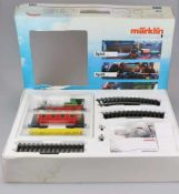 Märklin 5440 - MAXI-Startpackung Spur 1. Eisenbahnset Dampflok und Wagen komplett mit Zubehör.