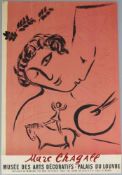 Marc CHAGALL (1887-1985), Plakat zu der Ausstellung: le peintre en rose, Marc Chagall, im Musée