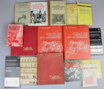 Konvolut von 16 verschiedenen Fachbücher zum Thema historisches Artilleriewesen, Feuerwaffen und