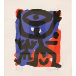 A.R. PENCK (1939-2017), Farbsiebdruck, sign., Aufl. III/XX, Standard. Bogenmaße: 59 x 52 cm.