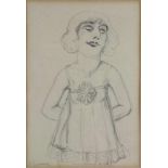 Paul JOOSTENS (1889-1960), Zeichnung, "Femme", ca. 1925, signiert. Maße: 24,4 x 17,2 cm. Gerahmt.