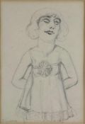 Paul JOOSTENS (1889-1960), Zeichnung, "Femme", ca. 1925, signiert. Maße: 24,4 x 17,2 cm. Gerahmt.