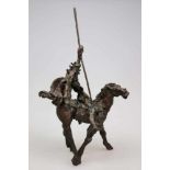 Augusto MURER (1922-1985), "Don Quichotte", Bronzeskulptur 1979, limitierte Auflage 65/99,