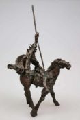 Augusto MURER (1922-1985), "Don Quichotte", Bronzeskulptur 1979, limitierte Auflage 65/99,
